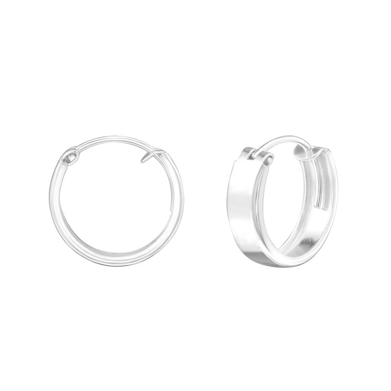 GENERICO - Argollas Mujer Plata 925 14 mm