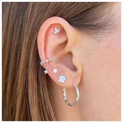 Imagen 2 del producto Argollas de Plata 925 hombre mujer 20 mm