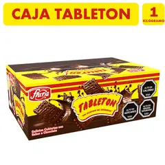 GENERICO - Caja De 1Kg De Tableton Fruna Galletas Clásicas De Infancia