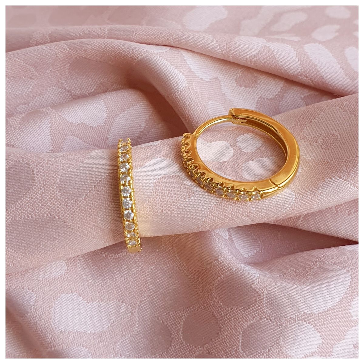 GENERICO - Argollas doradas 15 mm para hombre y mujer unisex