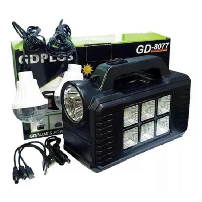 LISM - Kit Solar Emergencia Camping Usb 2 Ampolletas Led 36hrs 220065