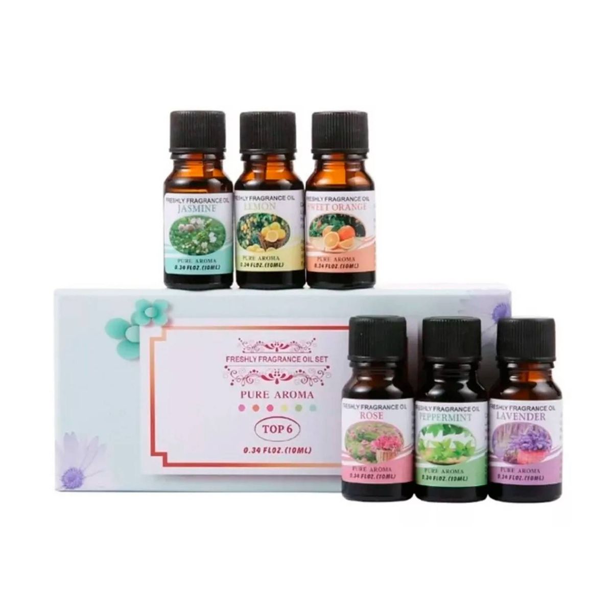 GENERICO - 6 Esencias De Aceite Para Humidificador Y Difusores De Aroma