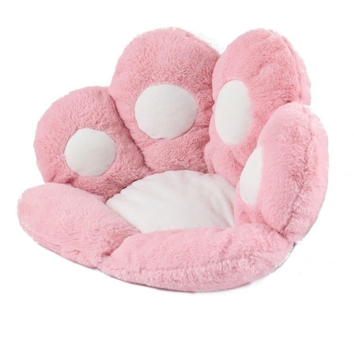 GENERICO - Cojín Para Silla Asiento Peluche Garrita Gato Mueble ROSA