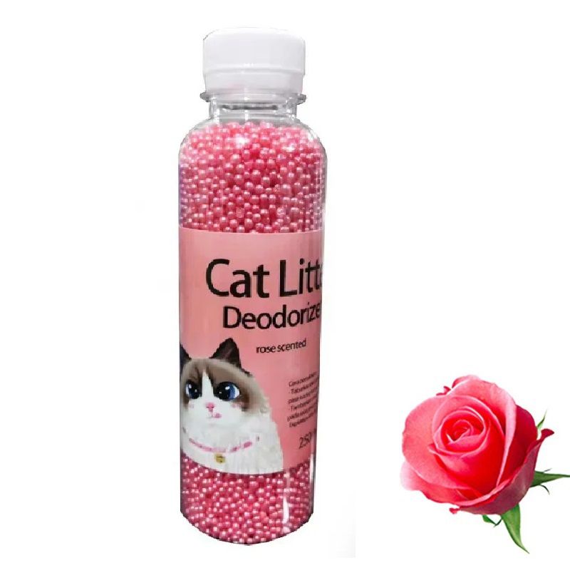 GENERICO - Perlas Desodorizantes Para Arena De Baños de gatos Rosa-