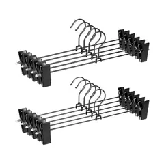 GENERICO - Pack 20 Colgadores Pantalón Negro Metal Venzhop