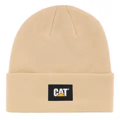 CAT - Gorro Unisex Label Cuff Beani Crema