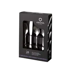 GENERICO - Set Cubiertos Vancouver Carnes Acero Inoxidable 24 Piezas
