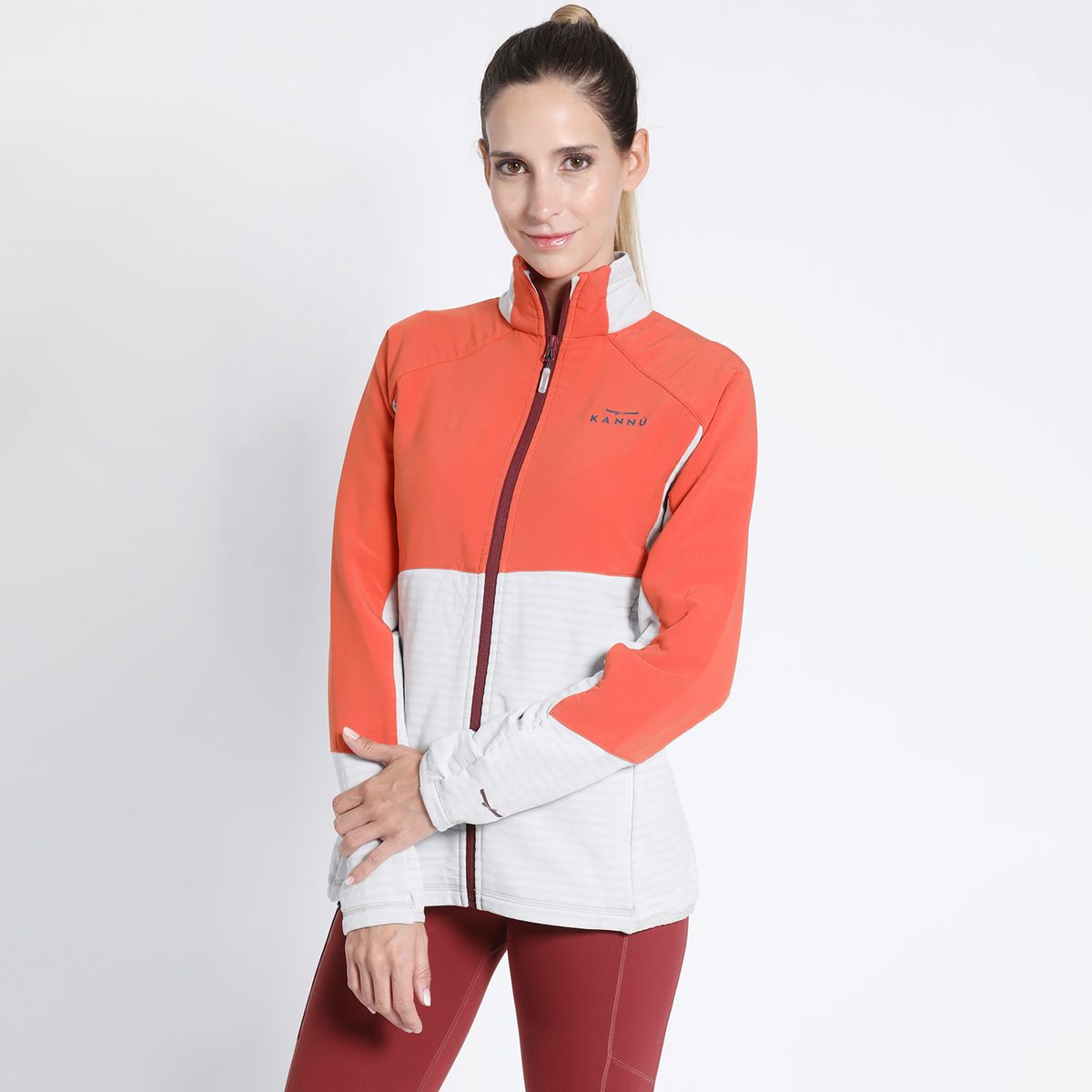 KANNU - Polar Trail Running Bitone Full Zipper Mujer KANNU