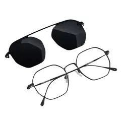 BONOBOSS - Lentes Opticos de Acero Galápagos Iman Clip - Negro - Talla única