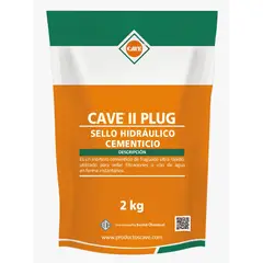 CAVE - II plug - Sello Hidráulico de fraguado rápido, Doypack 2 Kg