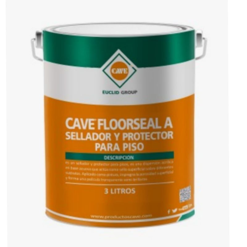 CAVE - Cave Floorseal A - Sellador Y Protector Para Pisos, 3 L
