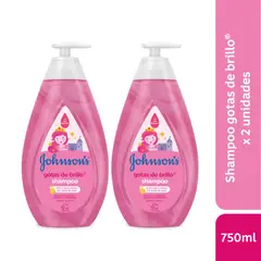 JOHNSON AND JOHNSON - Pack Shampoo Para Niños Johnson's® Gotas De Brillo 750 Ml x2
