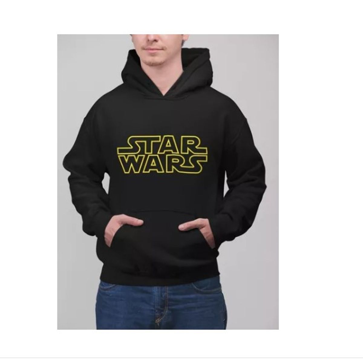 GENERICO - Poleron Star Wars Guerra Galaxia Algodón Estampado