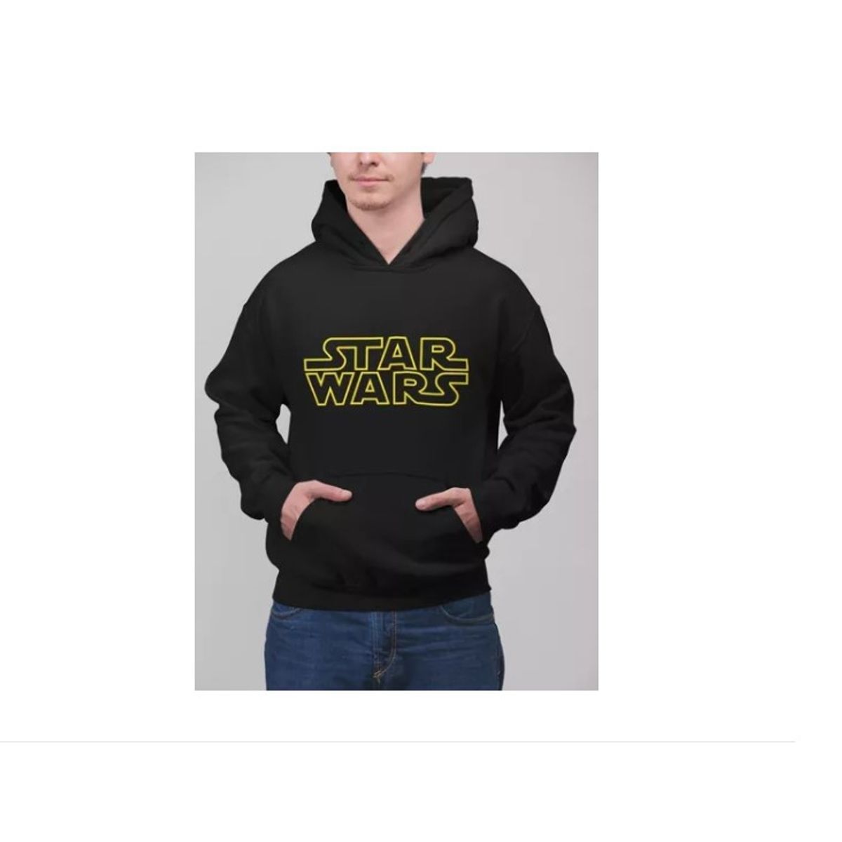 GENERICO - Poleron Star Wars Guerra Galaxia Algodón Estampado