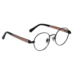 BONOBOSS - Lentes Ópticos Redondos Harry - Negro - Talla Unica