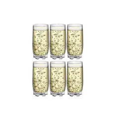 ALLEGRA - Set 6 Vasos Altos de Vidrio Napoles 410Cc