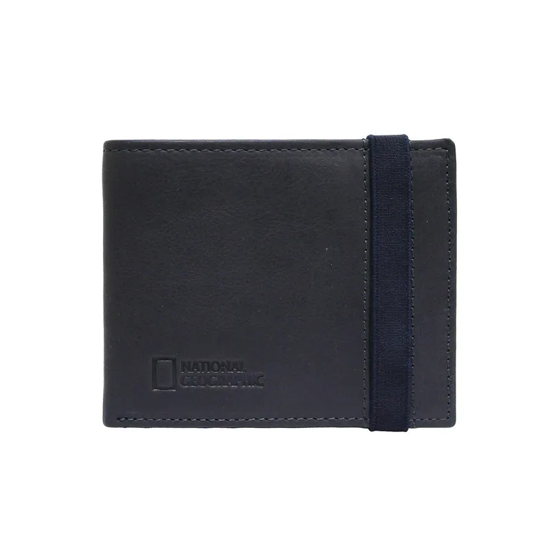 NATIONAL GEOGRAPHIC - BILLETERA CUERO NATGEO ROCK CELASTICO - Azul