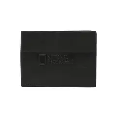 NATIONAL GEOGRAPHIC - BILLETERA CUERO NATGEO SPACE MINI NEGRO CON SOLAPA