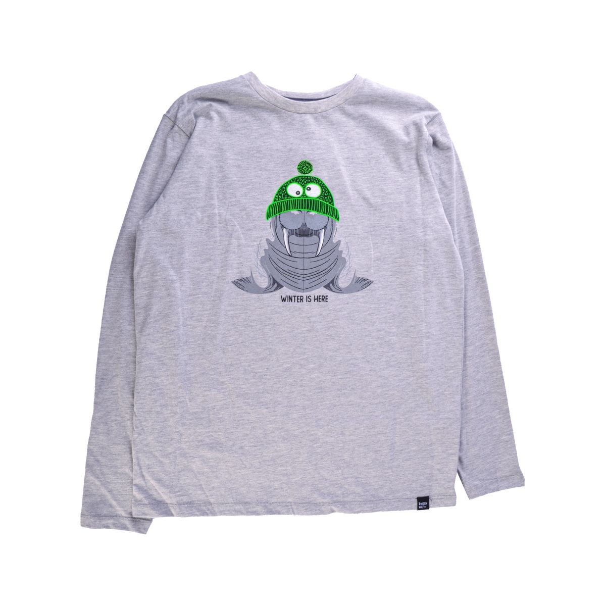 PILLIN - Polera Manga Larga Niño Gris claro Pillin PILLIN