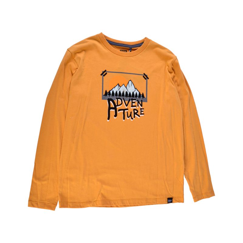 PILLIN - Polera Manga Larga Niño Mostaza Pillin PILLIN