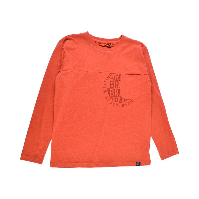 PILLIN - Polera Manga Larga Niño Ladrillo Pillin PILLIN