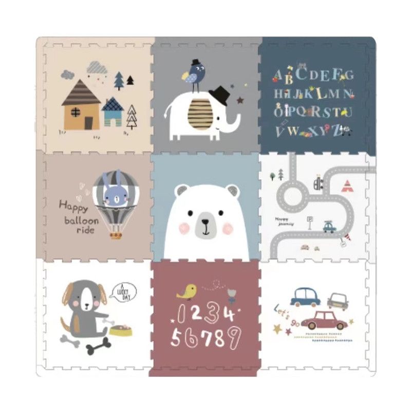 BABYLUNA - Piso Alfombra Goma Eva 9 Piezas 1.5cm, Cuentos Infantiles