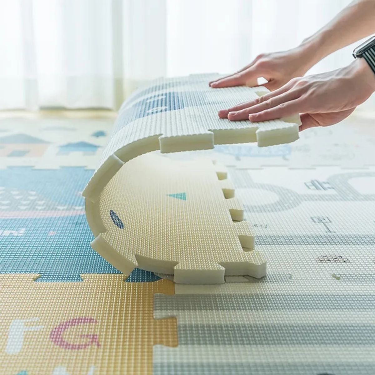 BABYLUNA - Piso Alfombra Goma Eva 9 Piezas 1.5cm, Cuentos Infantiles