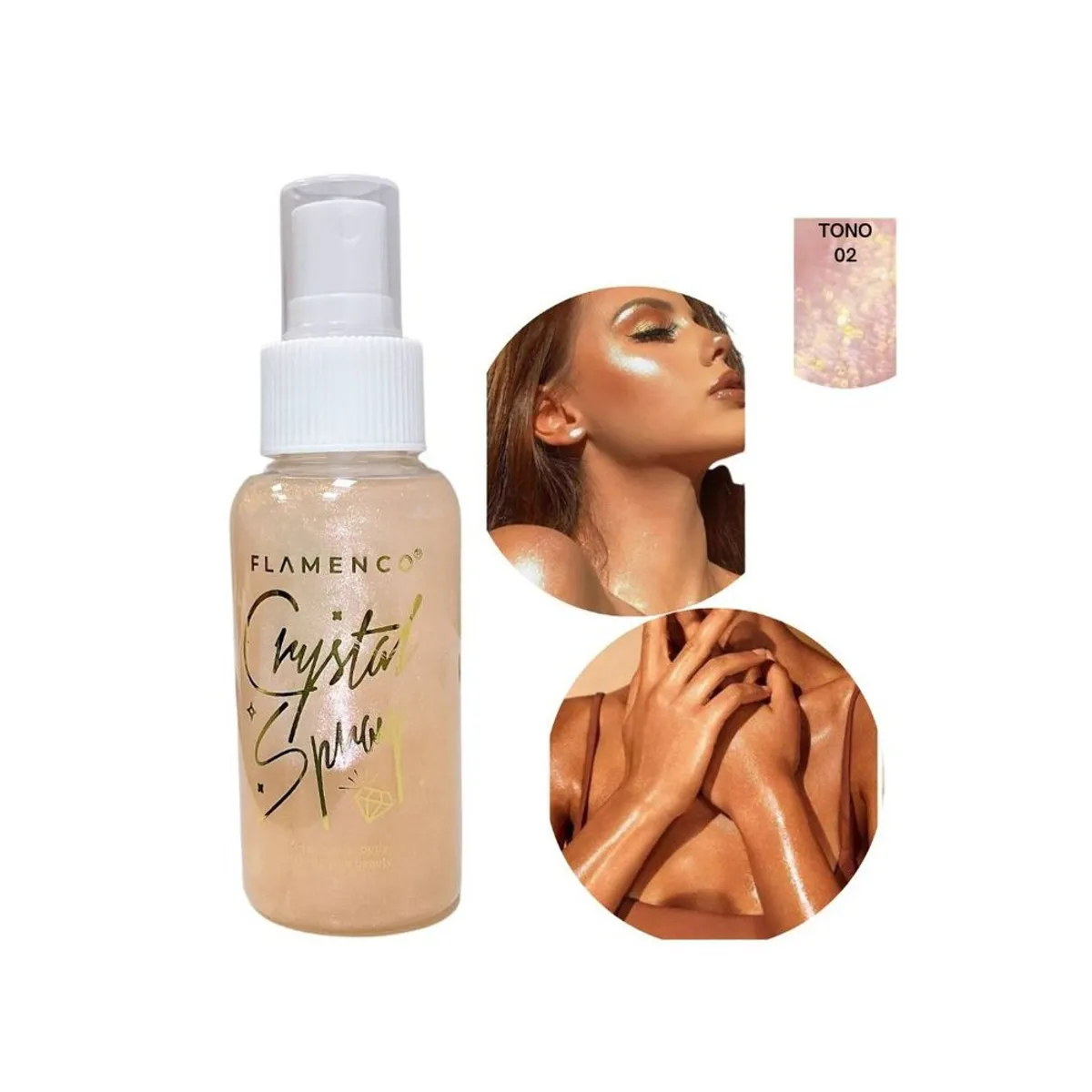 FLAMENCO - Spray Brillo Polvo De Hadas Para Cabello Y Cuerpo