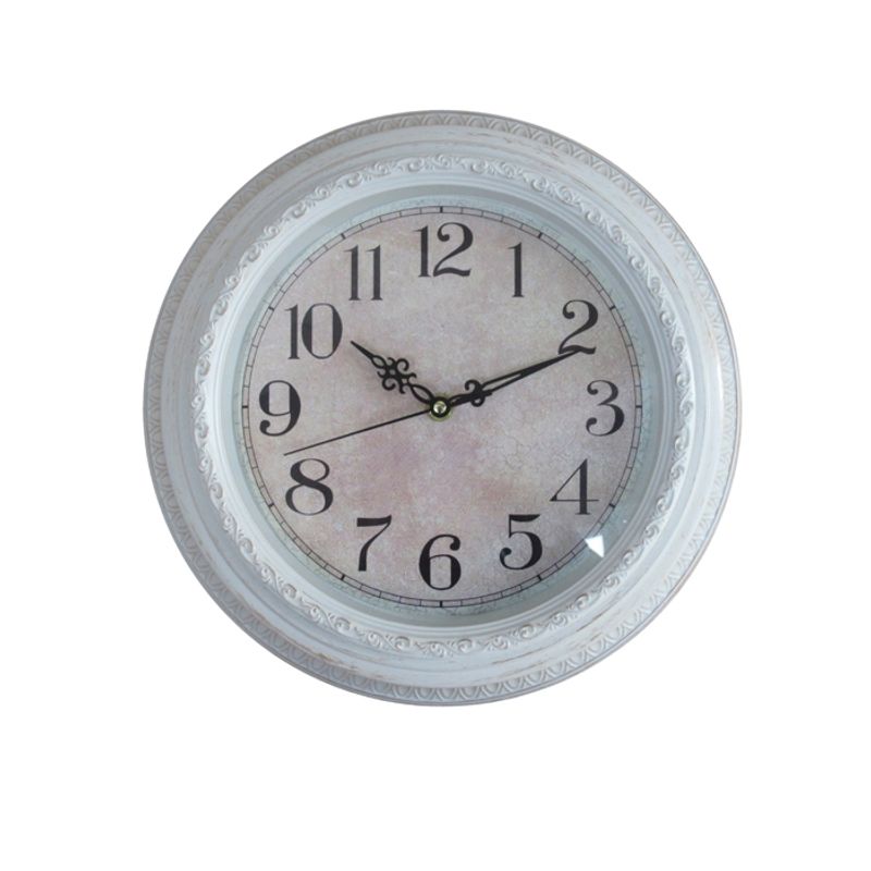 GENERICO - RELOJ PARED CLASSIC WOOD WHITE  ( 31 x 4.5 x 31 cm)