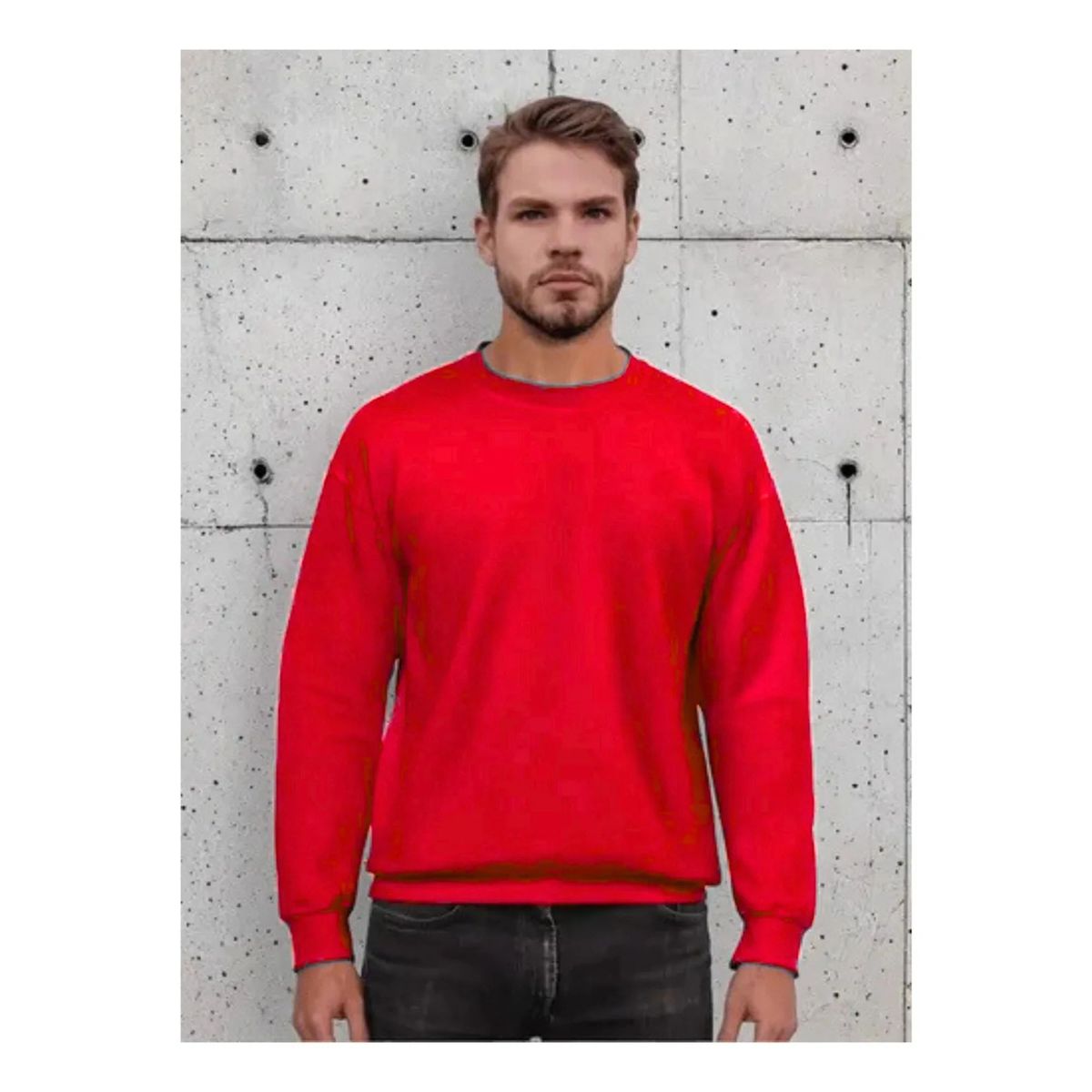 LOOK SHOP - Poleron Cuello Polo Invierno Forro Polar Unisex. 436