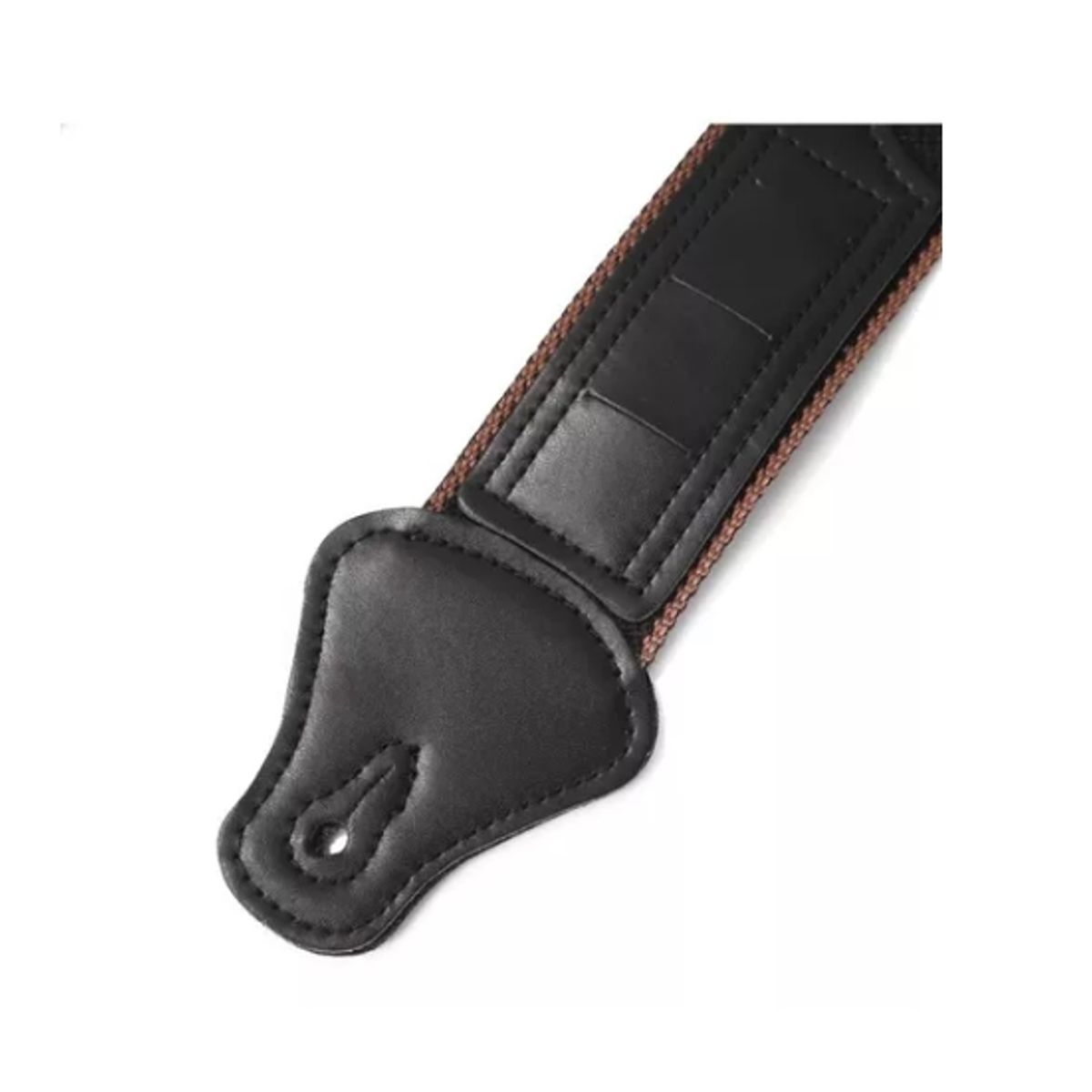 ESHOPANGIE - Correa Para Guitarra Y Bajo Puntas Cuero + 3 Uñetas