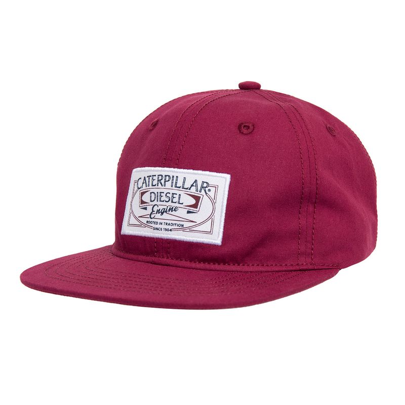 CAT - Jockey Hombre Diesel Engine Hat Burdeo CAT