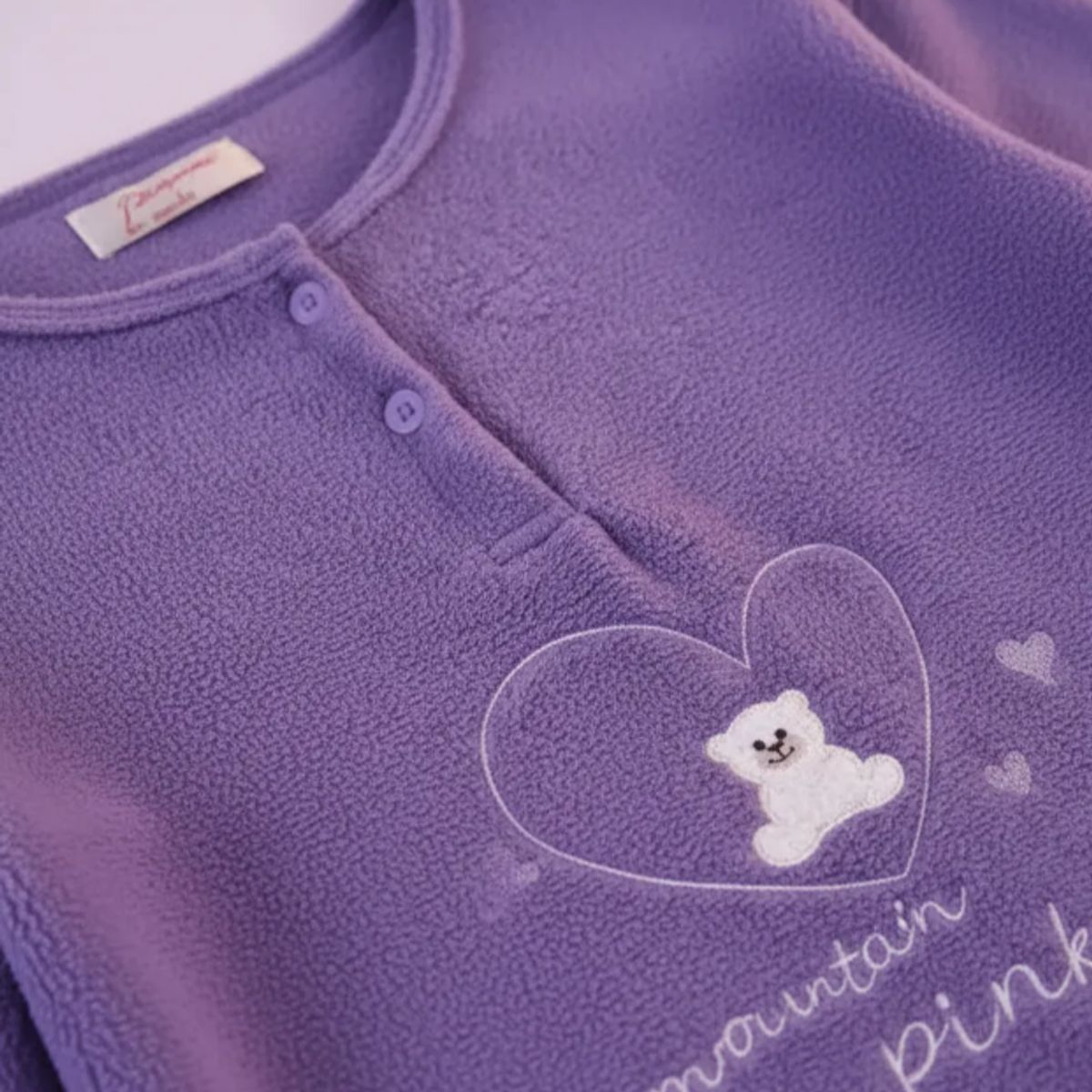 AGW - Pijama Mujer Largo Polar Invierno Diseños Variados