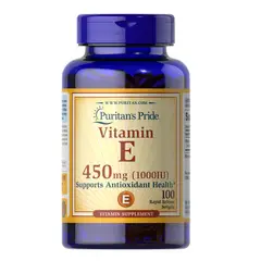 PURITANS PRIDE - Vitamina E 1000ui 450mg 100 Capsulas Blandas