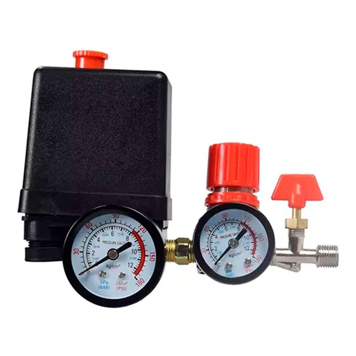 ESHOPANGIE - Compresor Aire Válvula Presión 180psi Interruptor Regulador