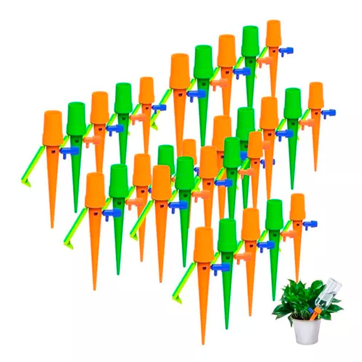 ESHOPANGIE - Pack 30 Estacas Riego Por Goteo Automatico Plantas Jardin