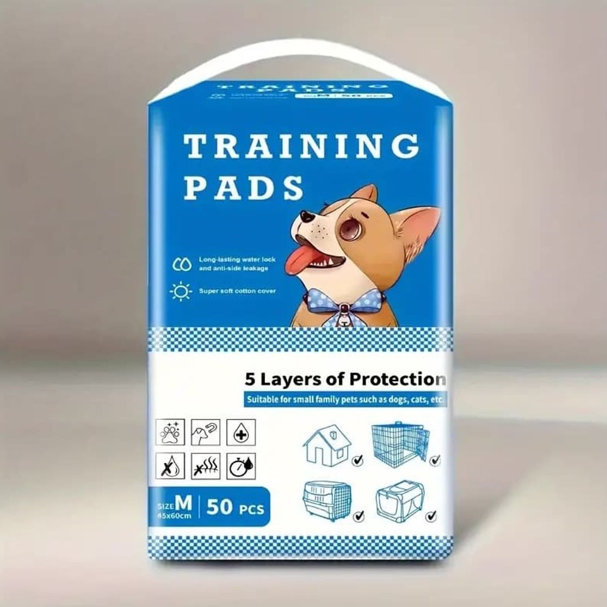 GENERICO - Pañales Tipo Sabanillas Mascotas Perros Y Gatos Talla M 50 UNID