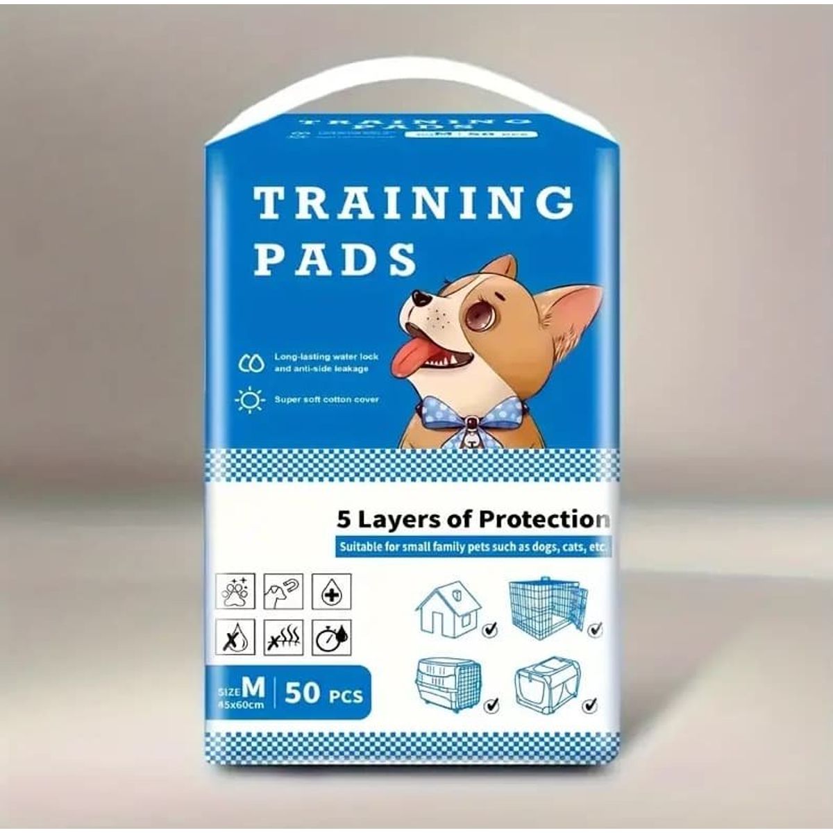 GENERICO - Pañales Tipo Sabanillas Mascotas Perros Y Gatos Talla M 50 UNID