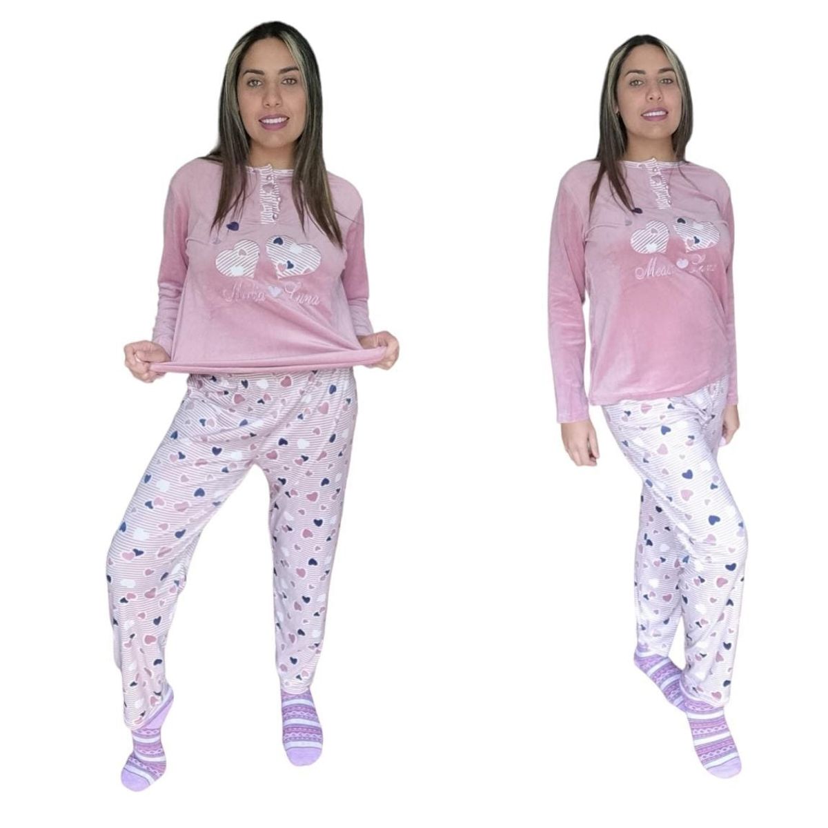 AGW - Pack 2 Pijamas Mujer Plush