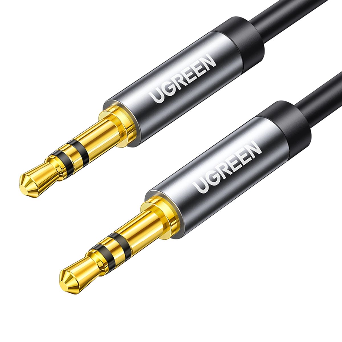 UGREEN - UGREEN Cable redondo de 3,5 mm a 3,5 mm 1m