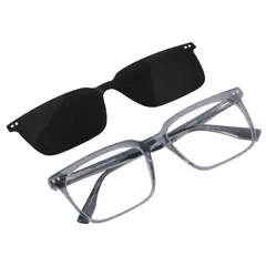 BONOBOSS - Lentes Ópticos Selkie Clip XL - Gris - Talla Unica