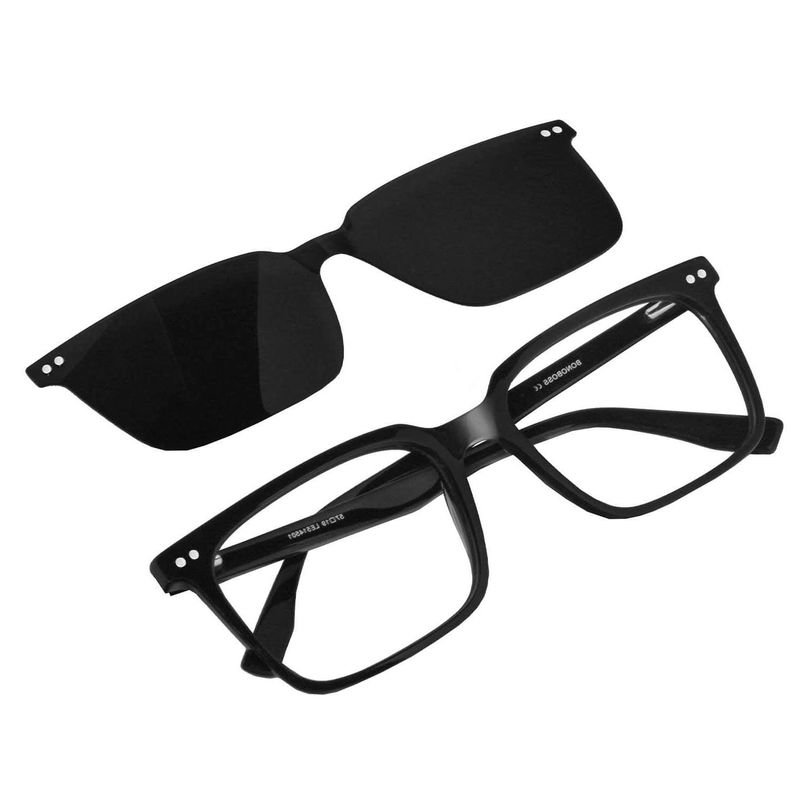 BONOBOSS - Lentes Ópticos Selkie Clip XL - Negro - Talla Unica