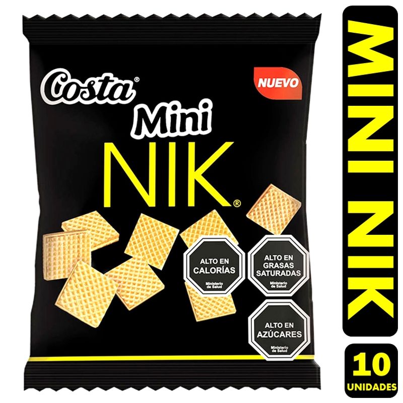 COSTA - Mini Nik - Galletas De Costa Para Colación (Pack De 10 Uni)