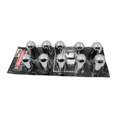 GOTEK - Tapa Tuerca Cromada  32-33 Mm - Media Esfera-con Hilo