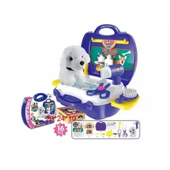 GENERICO - Maletin Juguete Pet Store Peluche Perrito 16 Accesorios
