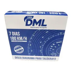 DML - Tarjeta Tacógrafo 7 Dias 180km Marca Uso Camión Y Buses