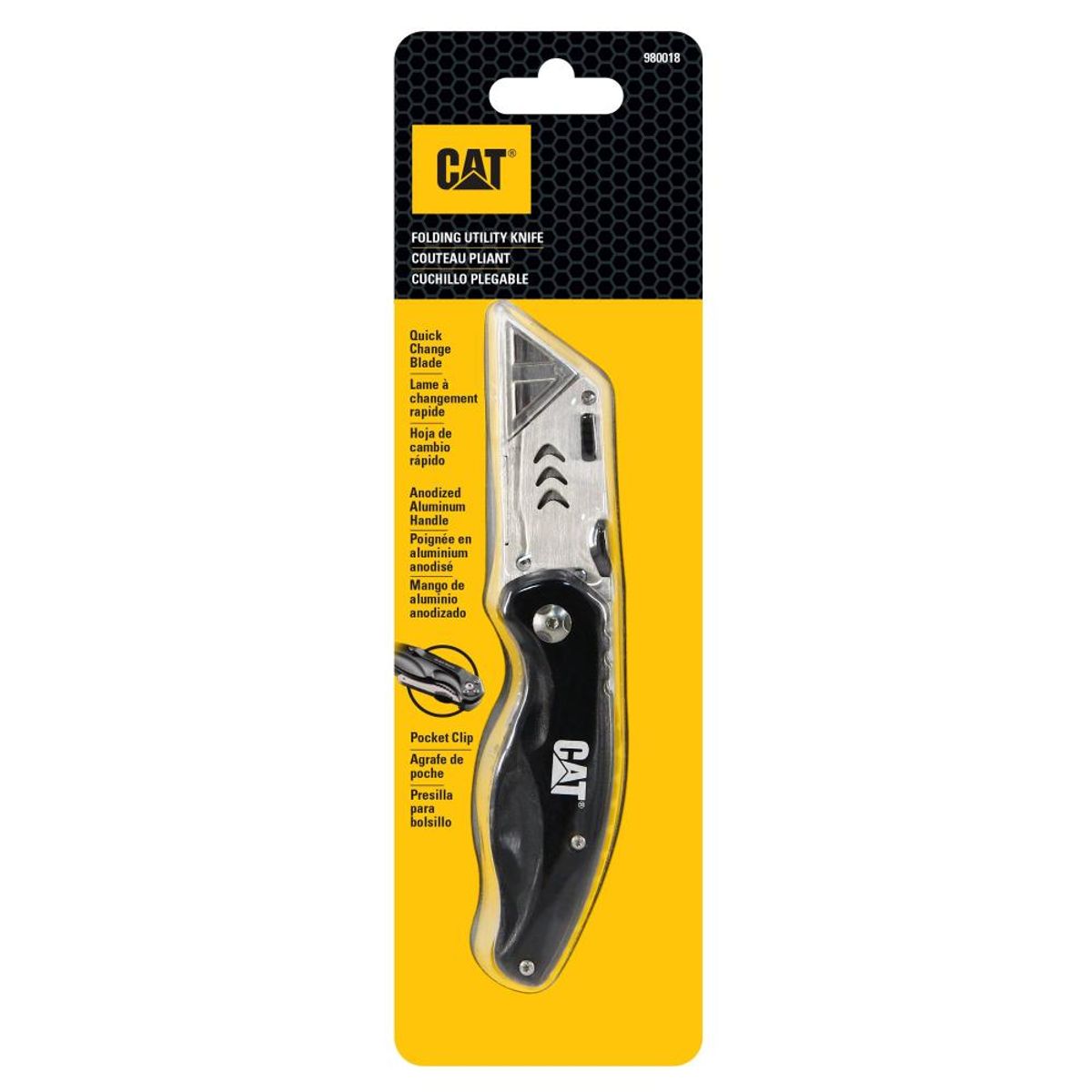 CAT - Cuchillo Utilitario Plegable Caterpillar 980018