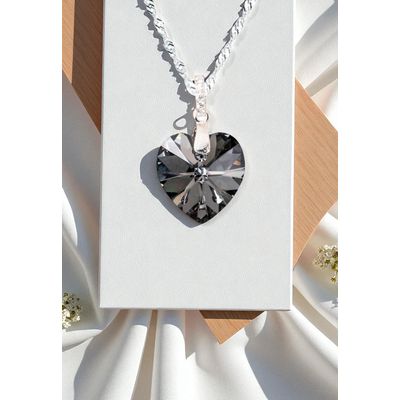 Imagen 2 del producto Collar Gran Romance Plata 925 creado con cristales de Swarovski® Silver Night