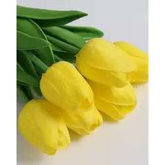 GENERICO - RAMO TULIPANES DE SEDA AMARILLO