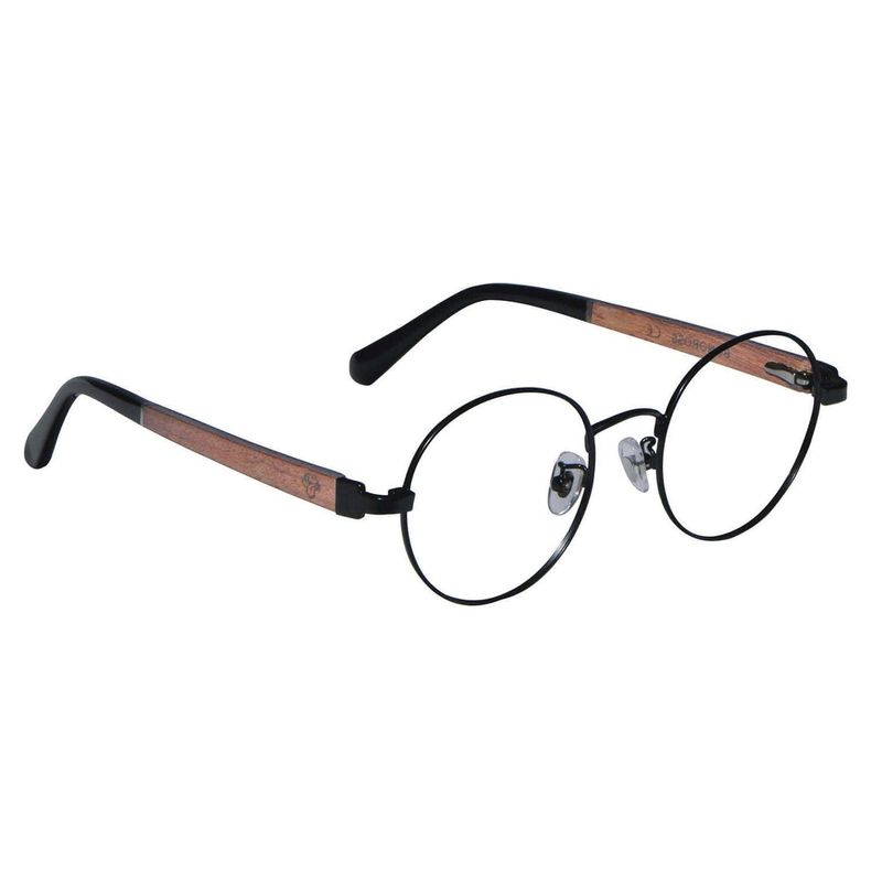 BONOBOSS - Lentes Ópticos Redondos Hermione - Negro - Talla Unica